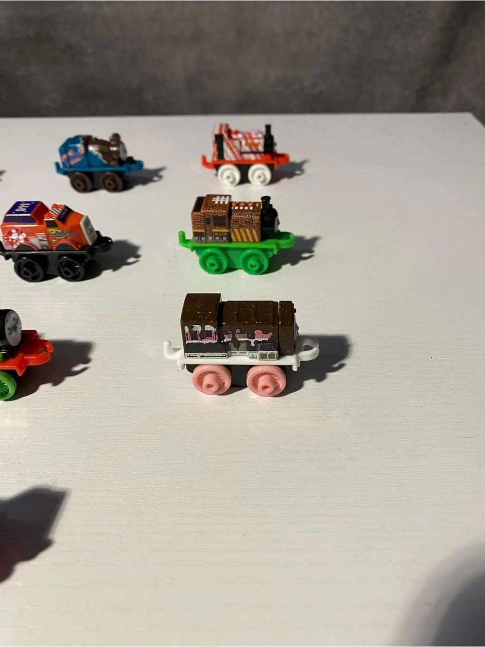 Thomas & Friends Minis Train Lot of 10 - Flame Thomas, Orca Gator & More